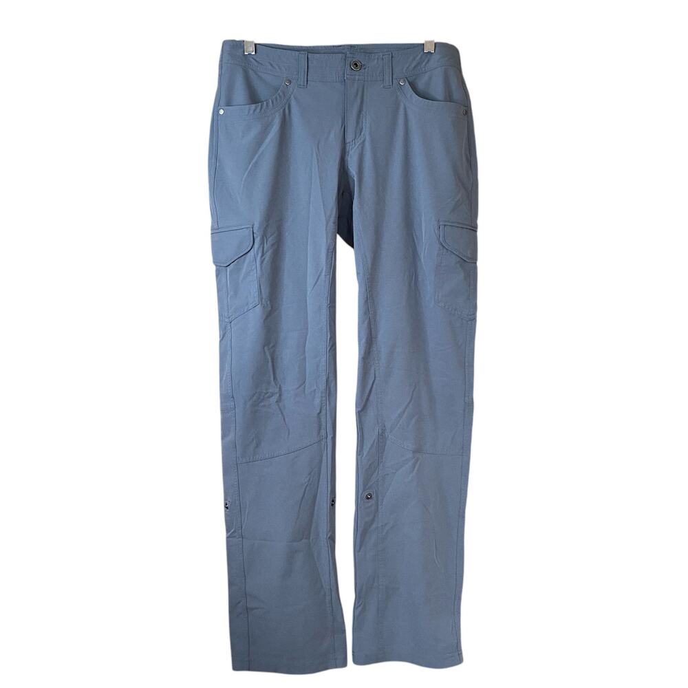 Kuhl Pants Womens Size 8 Reg Blue Freeflex Roll Up Cargo Outdoor Hiking Gorpcore